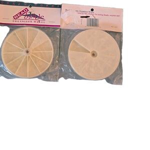 New Gems Beads Baubles 2 Organizer Trays Stackable Revolving Lids Dream Works